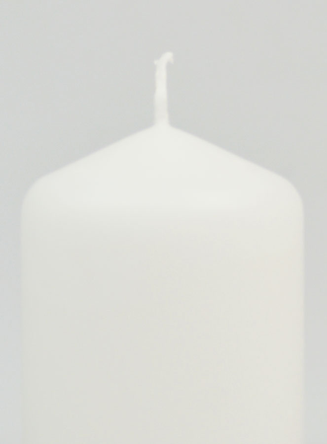 Candela Decorazione 8cm - Bianco Puro (pic 3)