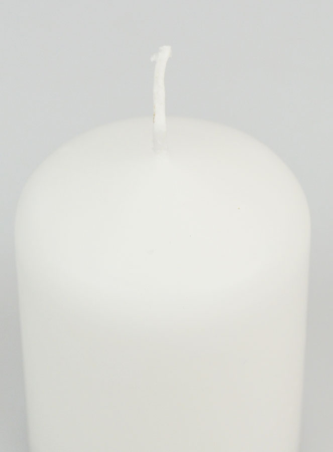 Candela Decorazione 8cm - Bianco Puro (pic 4)