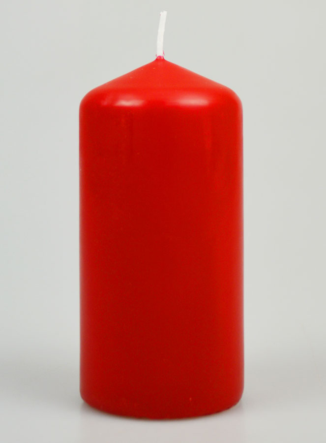 Candela Decorazione 12cm - Rosso (pic 1)