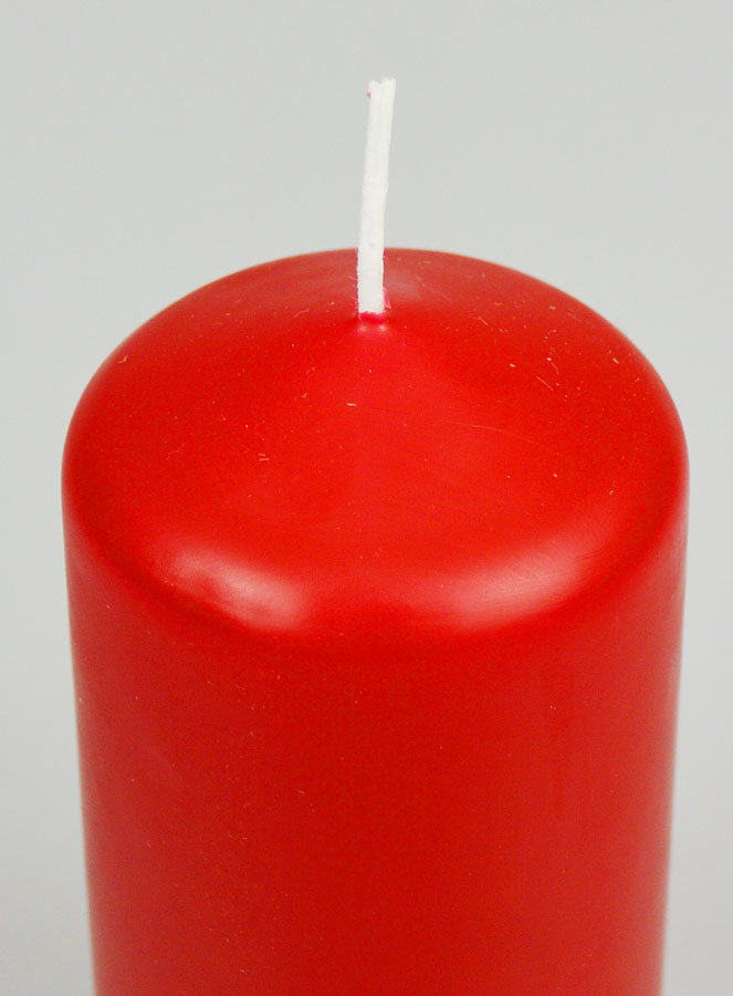 Candela Decorazione 12cm - Rosso (pic 4)