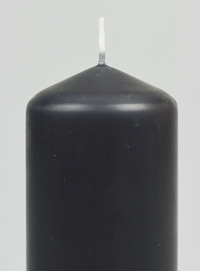 Candela Decorazione 12cm - Grigio Scuro (pic 3)