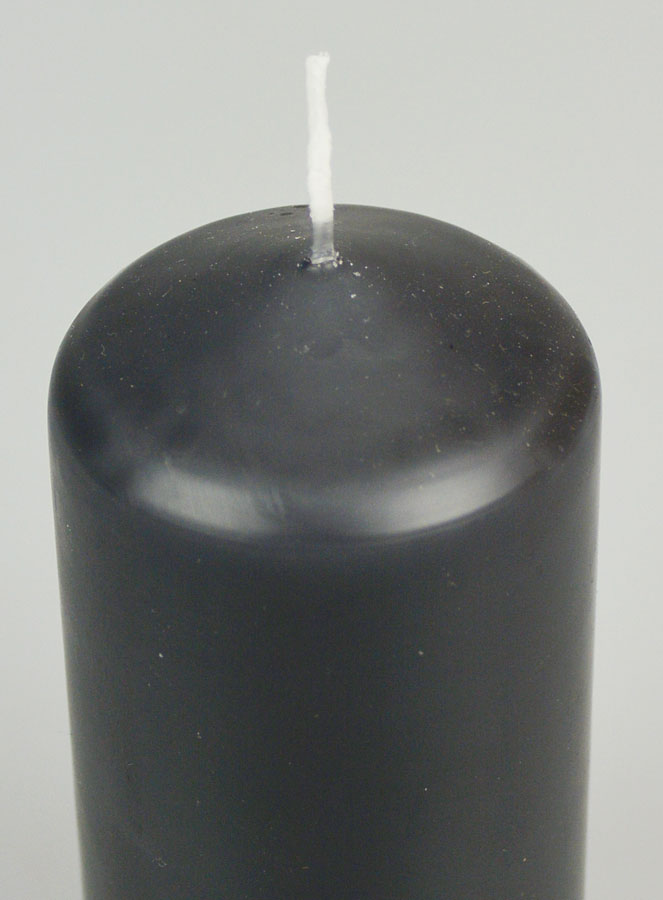 Candela Decorazione 12cm - Grigio Scuro (pic 4)