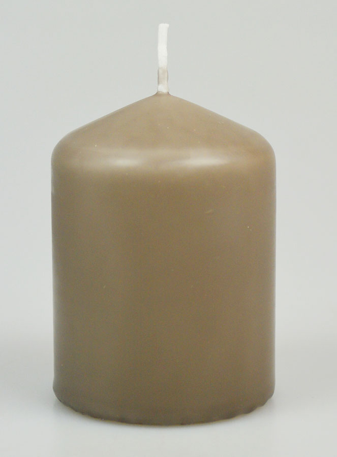 Candela Decorazione 8cm - Tortora (pic 1)