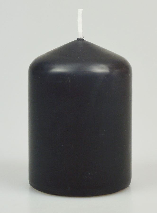 Candela Decorazione 8cm - Grigio Scuro (pic 1)