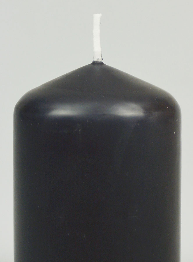 Candela Decorazione 8cm - Grigio Scuro (pic 3)