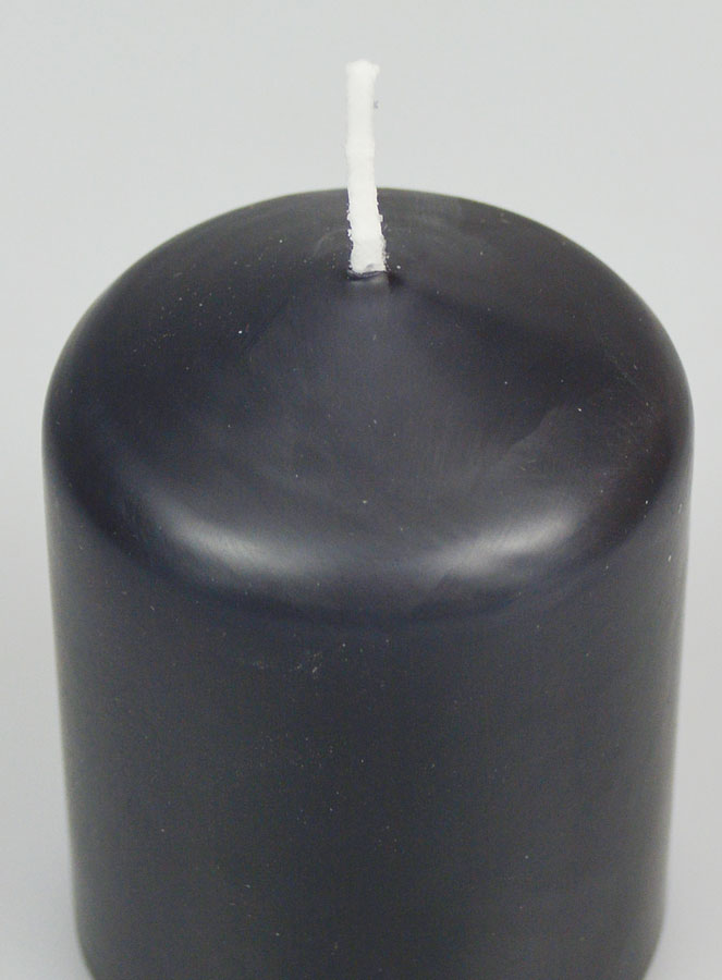 Candela Decorazione 8cm - Grigio Scuro (pic 4)