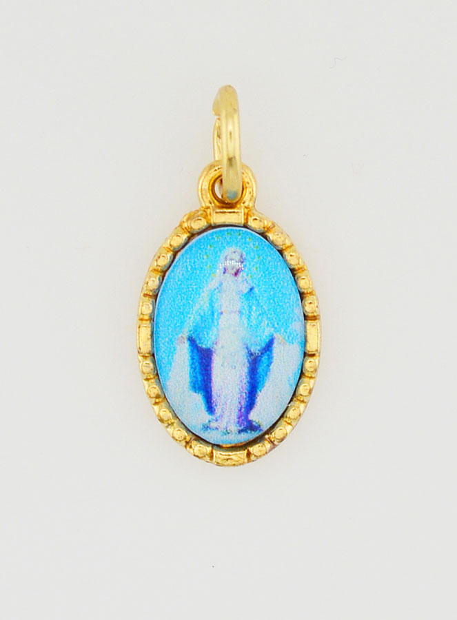 Medaglia Con Bordo 15 mm - Madonna Miracolosa (pic 1)