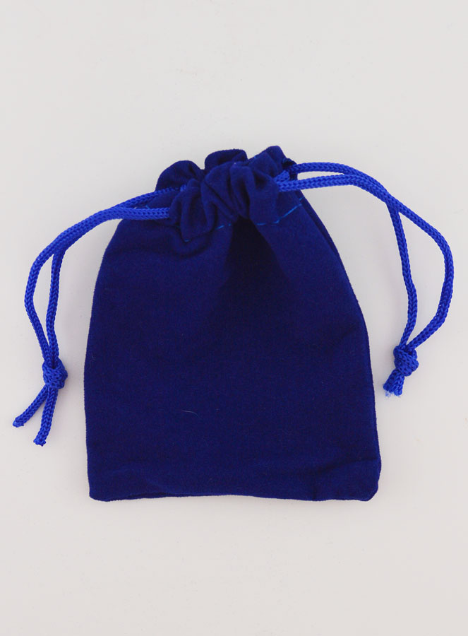 Pochette Rosario Regalo Velluto 9cm - Blu (pic 1)
