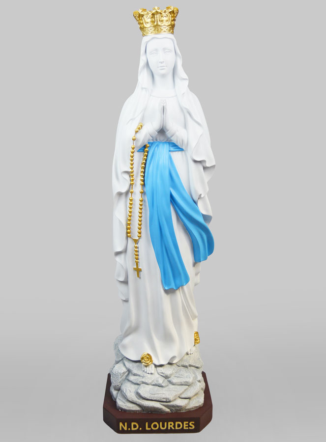 Statua Maria Regina del Cielo Bianca - 80 cm (pic 1)