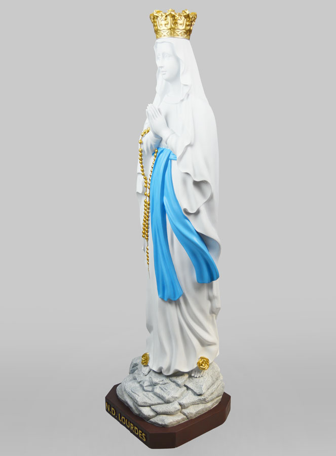 Statua Maria Regina del Cielo Bianca - 80 cm (pic 2)