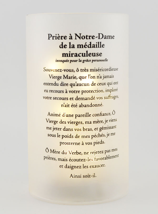 Portacandela LED - Madonna Miracolosa & Preghiera (pic 2)