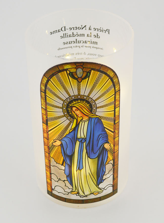 Portacandela LED - Madonna Miracolosa & Preghiera (pic 4)