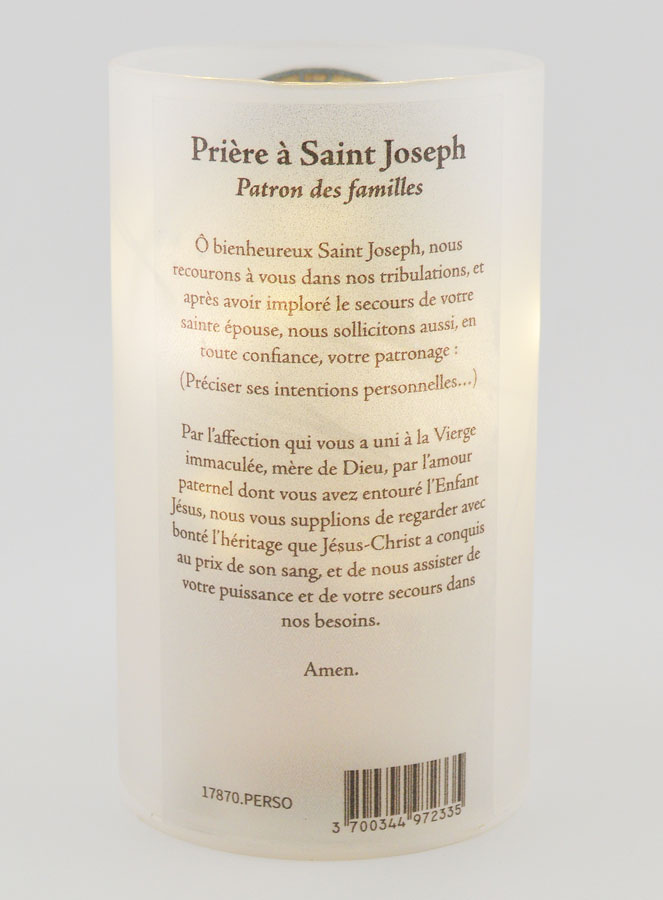 Portacandela LED - San Giuseppe & Preghiera (pic 2)