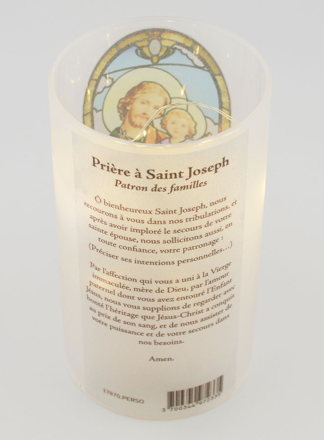 Portacandela LED - San Giuseppe & Preghiera (pic 3)
