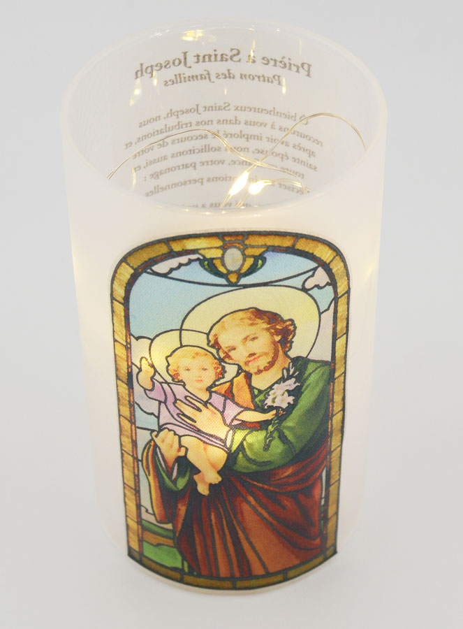Portacandela LED - San Giuseppe & Preghiera (pic 4)