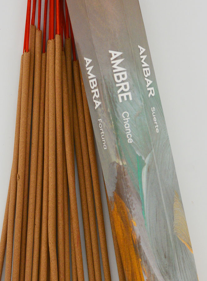 Incenso in Bastoncini Ambra 30g - Senza Carbone (pic 3)