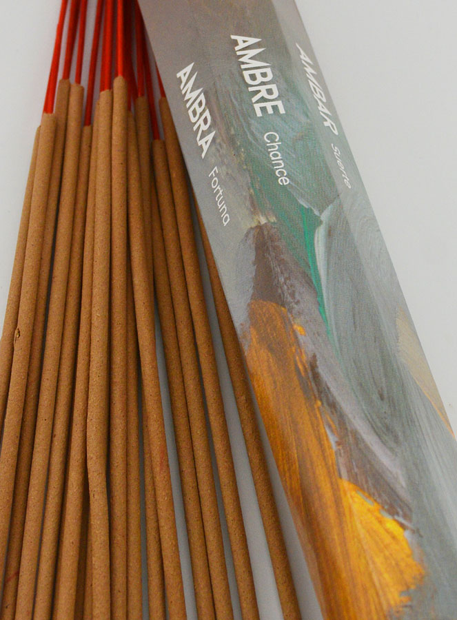 Incenso in Bastoncini Ambra 30g - Senza Carbone (pic 4)