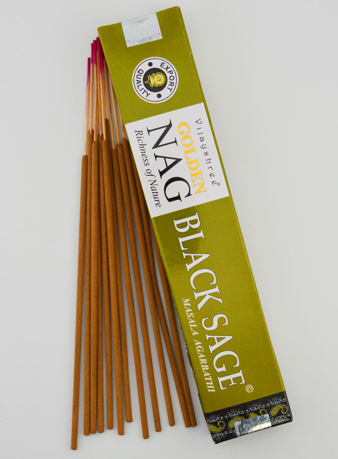 Incenso Masala Golden Nag - Salvia Nera (pic 1)
