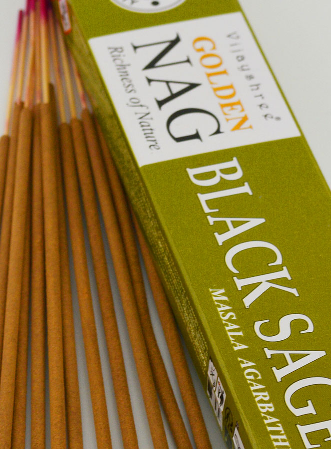 Incenso Masala Golden Nag - Salvia Nera (pic 4)