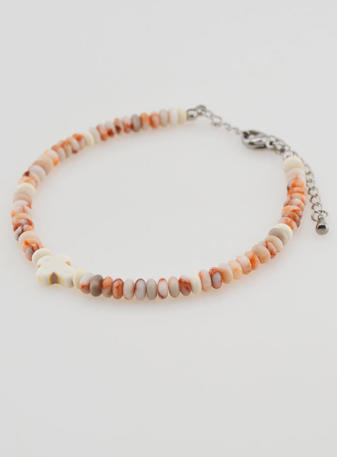 Bracciale Croce e Pietre Granito Rosa (pic 3)