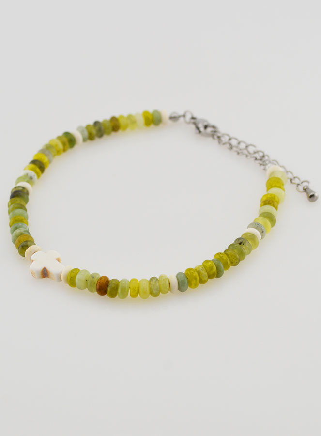 Bracciale Croce e Pietre Verdi (pic 3)