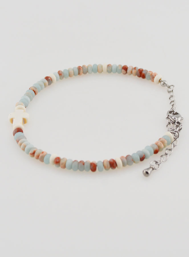 Bracciale Croce e Pietre Pastello (pic 2)