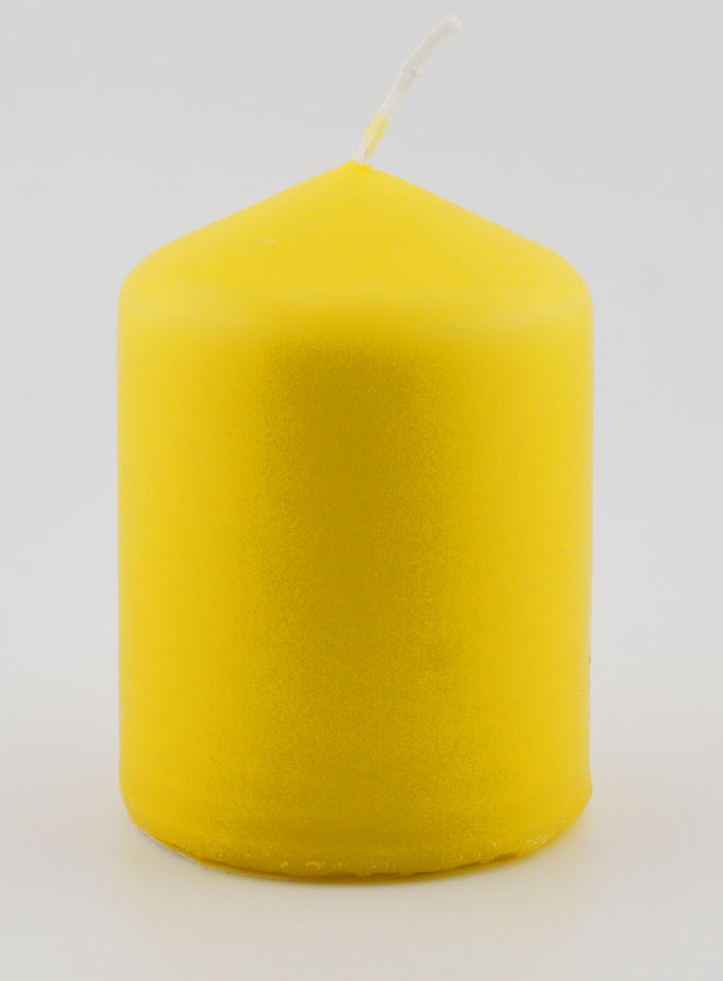 Candela Decorazione 8cm - Giallo (pic 1)
