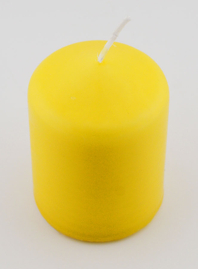 Candela Decorazione 8cm - Giallo (pic 2)