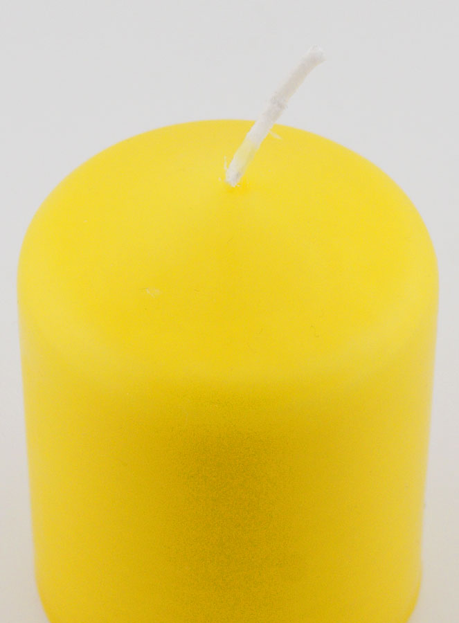 Candela Decorazione 8cm - Giallo (pic 4)