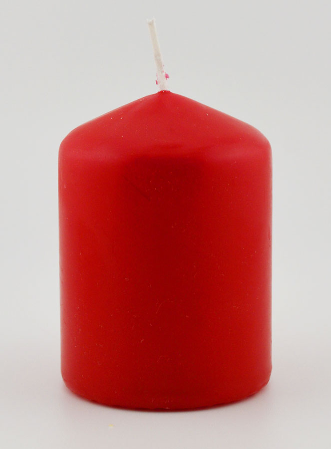 Candela Decorazione 8cm - Rosso (pic 1)
