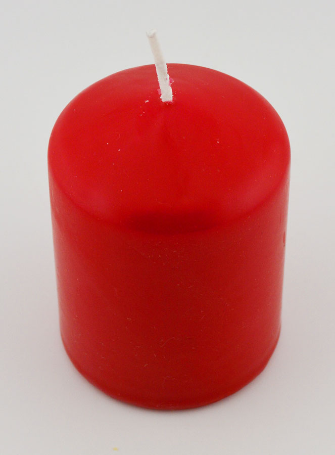 Candela Decorazione 8cm - Rosso (pic 2)