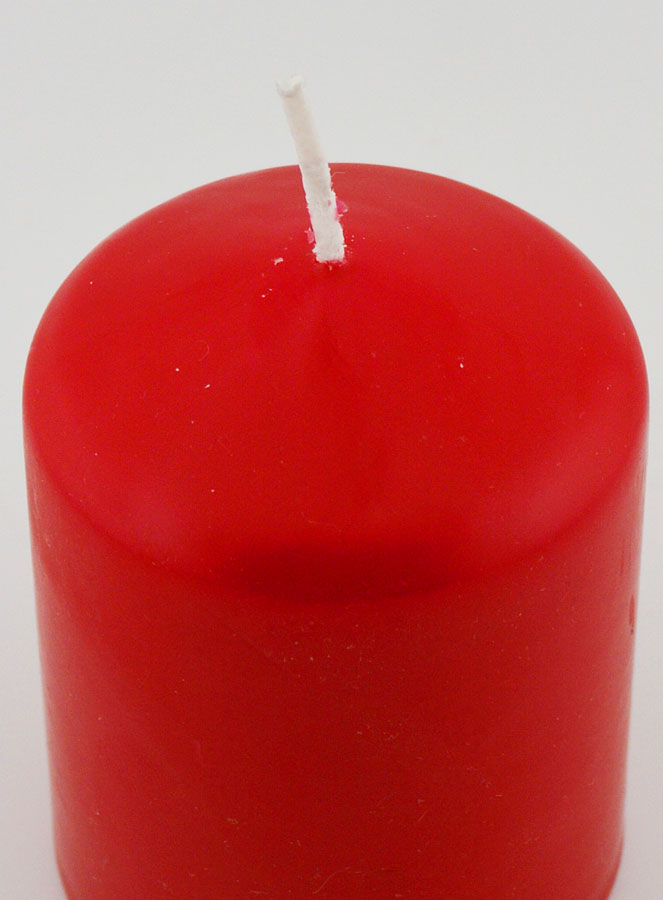 Candela Decorazione 8cm - Rosso (pic 4)