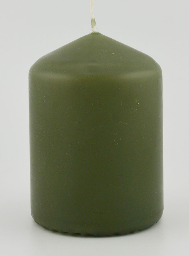 Candela Decorazione 8cm - Verde Oliva (pic 1)