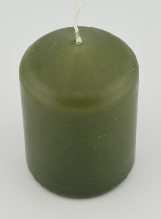 Candela Decorazione 8cm - Verde Oliva (pic 2)
