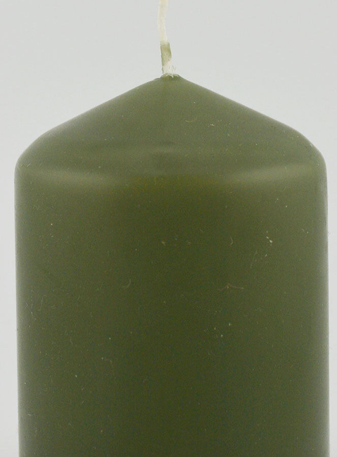 Candela Decorazione 8cm - Verde Oliva (pic 3)