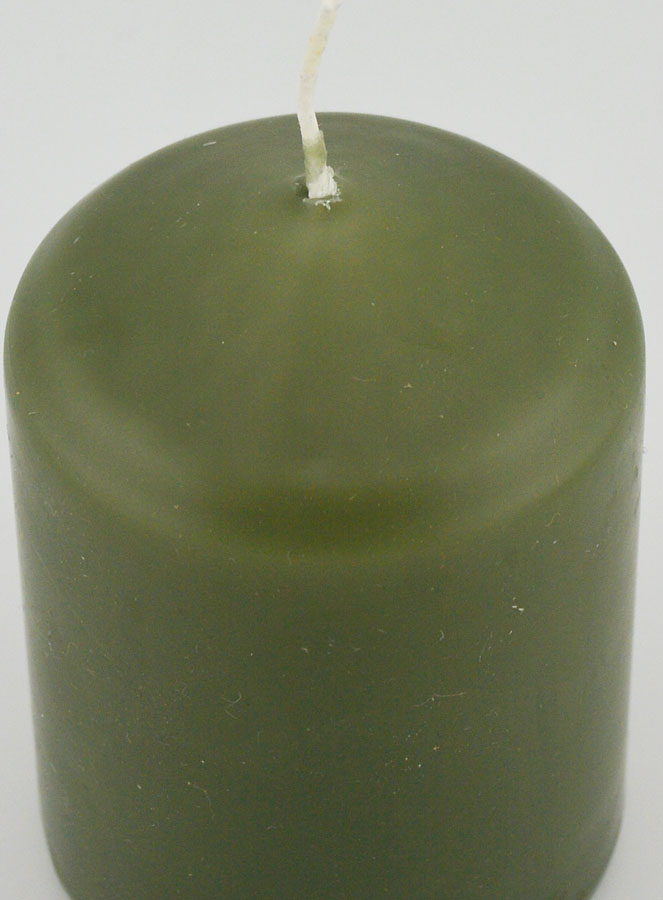 Candela Decorazione 8cm - Verde Oliva (pic 4)