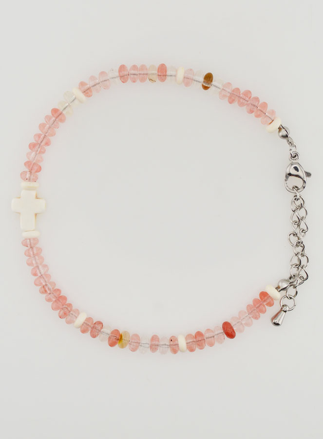 Bracciale Croce e Pietre in Vetro (pic 1)