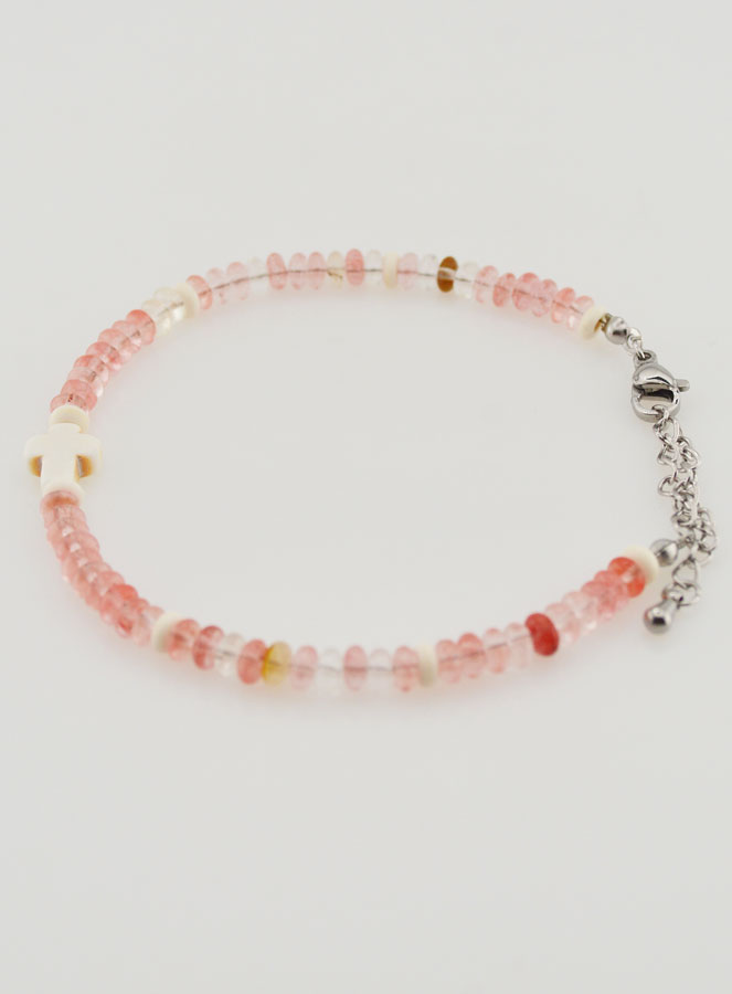 Bracciale Croce e Pietre in Vetro (pic 2)