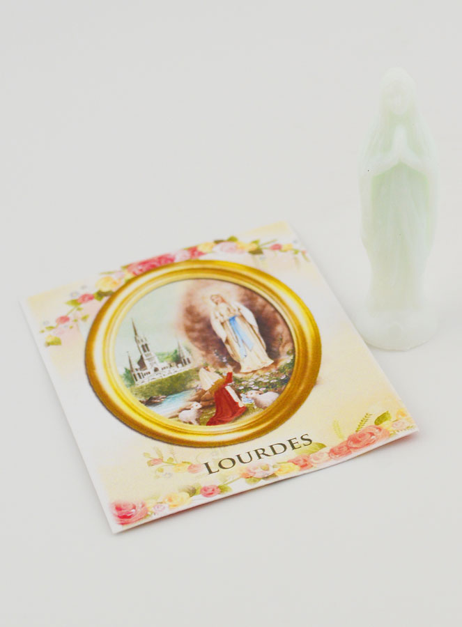 Statua Madonna di Lourdes Fluorescente  8 cm (pic 1)