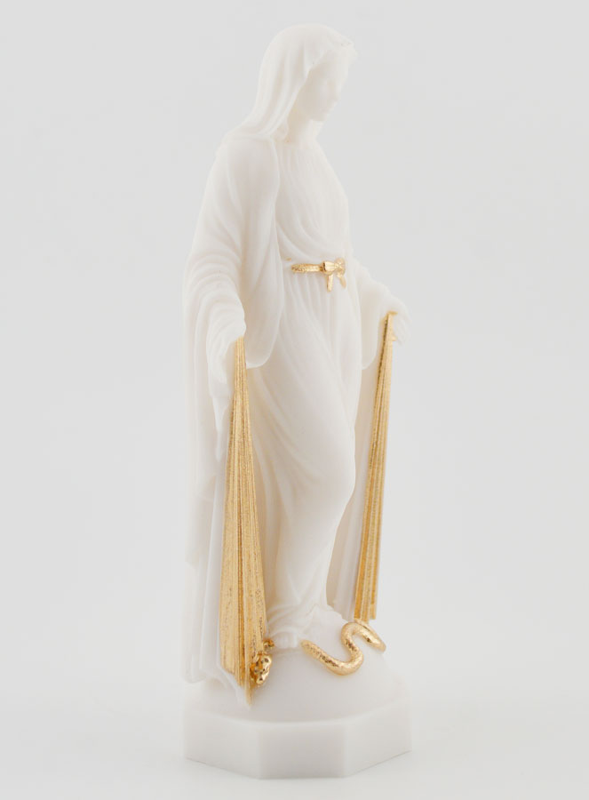 Statua Madonna Miracolosa Raggi Dorati - 12 cm (pic 3)