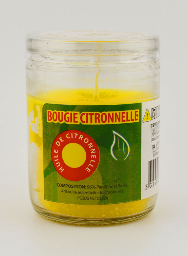 Candela in Vetro alla Citronella (pic 1)