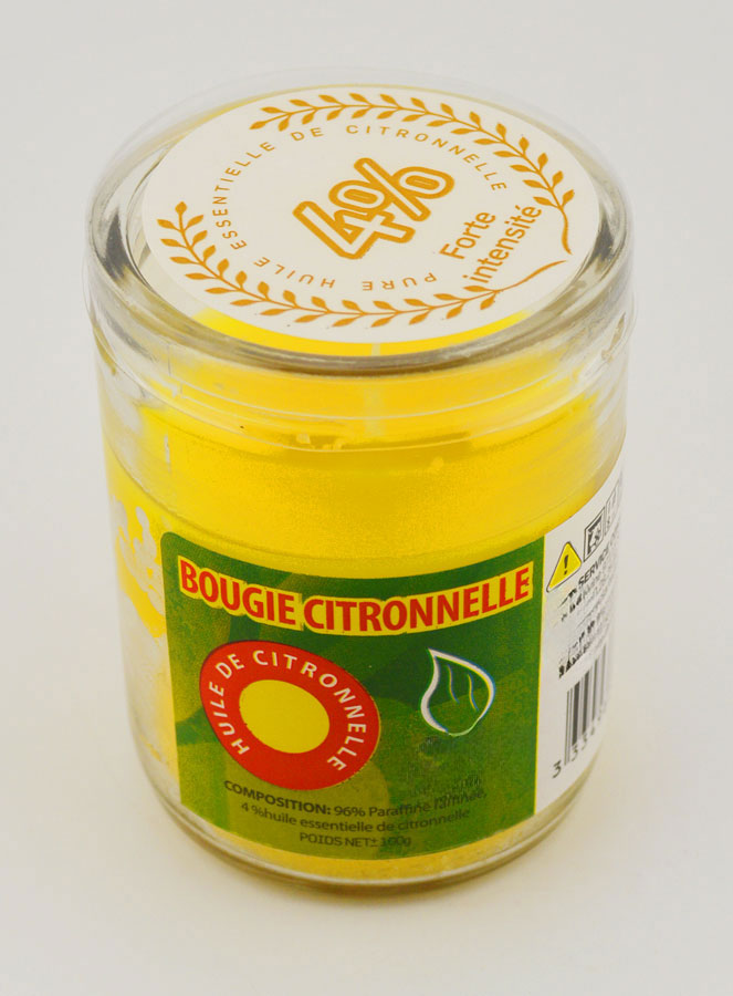 Candela in Vetro alla Citronella (pic 2)