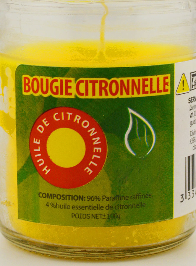 Candela in Vetro alla Citronella (pic 3)