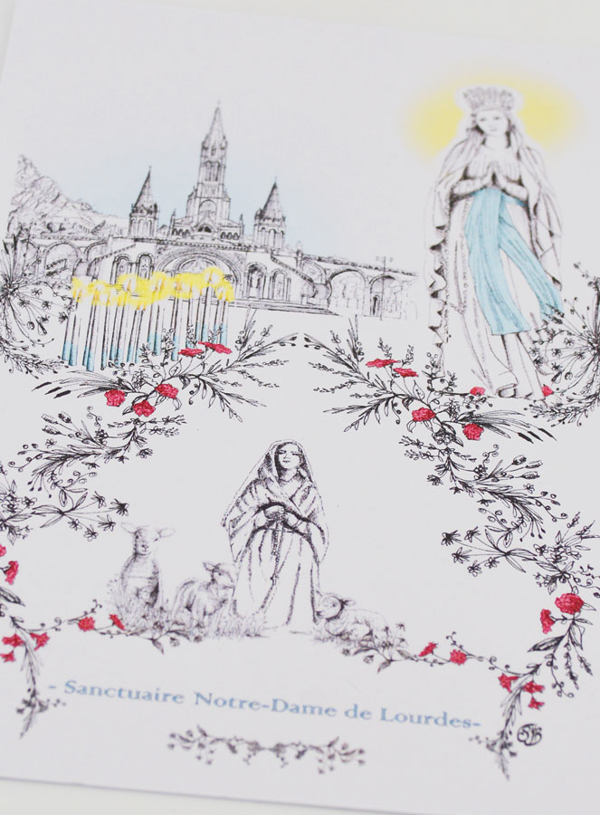 Cartolina Santuario Madonna di Lourdes (pic 2)