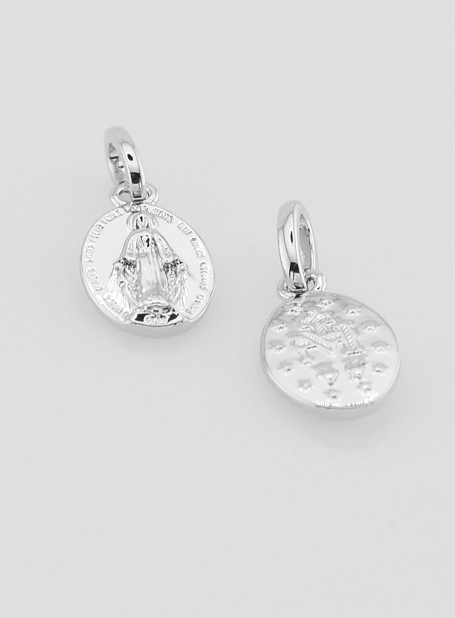 Medaglia Miracolosa in Argento Rodiato - 10mm (pic 2)