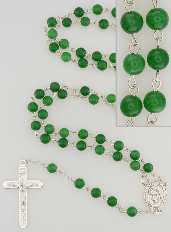 Rosario in Pietre Naturali di Giada Verde (pic 1)