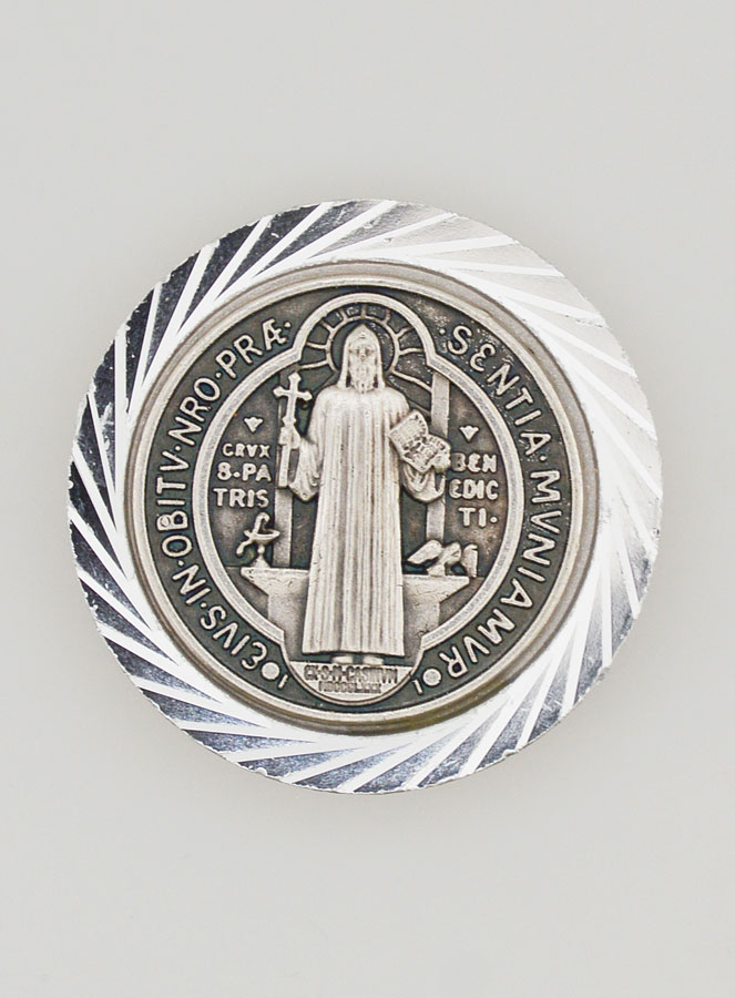 Placca Auto Magnetica di San Benedetto - 3,5cm (pic 1)
