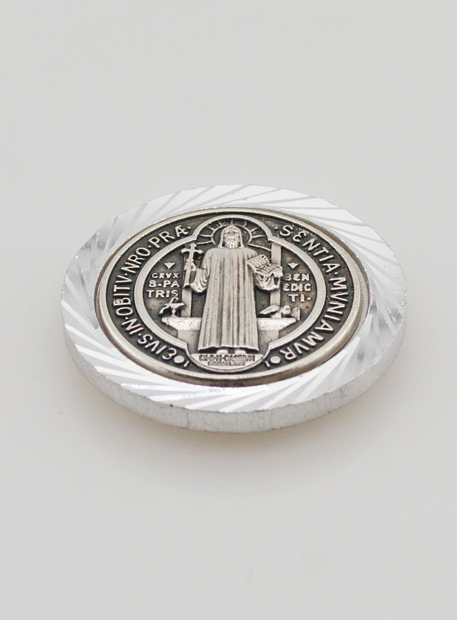 Placca Auto Magnetica di San Benedetto - 3,5cm (pic 2)