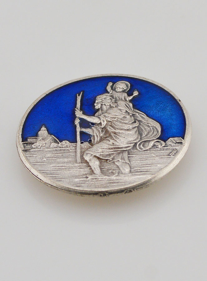 Placca Auto Magnetica di San Cristoforo - 3,5cm (pic 2)