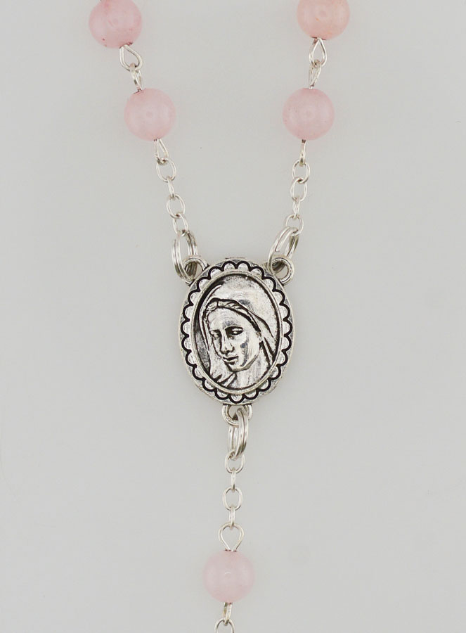 Rosario in Pietre Naturali di Quarzo Rosa (pic 4)